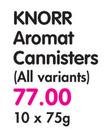Knorr Aromat Cannisters(All Variants)-10x75g