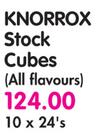 Knorrox Stock Cubes(All Flavours)-10x24's