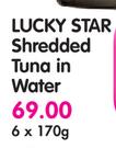 Lucky Star Shredded Tuna In Water-6x170g