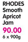 Rhodes Smooth Apricot Jam-6x900g