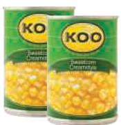 Koo Sweetcorn(Creamstyle)-12x415g