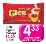 len Tagless Teabags-12 x 26's