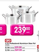Aro 36L Professional Aluminium Stew Pot-Each