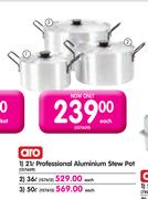 Aro 21L Professional Aluminium Stew Pot-Each