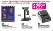Software Suite + Laser Scanner + Thermal Receipt Printer-Per Bundle
