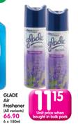 Glade Air Freshener-180ml Each