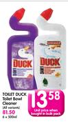 Toilet Duck Toilet Bowl Cleaner-500ml Each