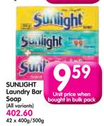 Sunlight Laundry Bar Soap-400g/500g Each