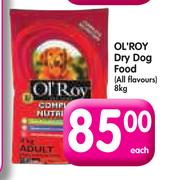 Ol'Roy Dry Dog Food-8Kg Each
