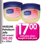 Vaseline Petroleum Jelly-6 x 250ml
