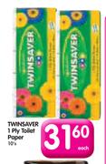 Twinsaver 1 Ply Toilet Paper-10's Each
