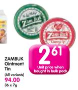 Zambuk Ointment Tin-7g Each 