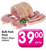 Bulk Pork Pack (Roast, Chops, Rashers) - Per Kg