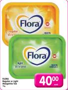 Flora Regular Or Light Margarine Tub - 1kg Each