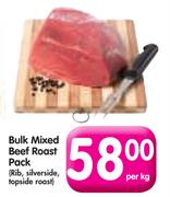 Bulk Mixed Beef Roast Pack (Rib, Silverside, Topside Roast) - Per Kg
