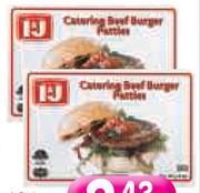 I & J Beef Catering Burgers - 100g