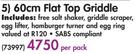 60Cm Flat Top Griddle-Per Pack