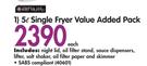 5L Single Fryer Value Added Pack-Each