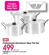 Aro Professional Aluminium Stew Pot Set-Per Set