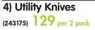 Utility Knives-2's Per Pack