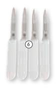 Stainless Steel Paring Knives-4's Per Pack
