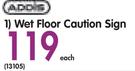 Addis Wet Floor Caution Sign