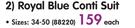 Royal Blue Conti Suit Sizes 34-50-Each