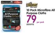 Shield 10 Pack Microfibre All Purpose Cloths-Per Pack