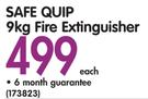 Safe Quip 9kg Fire Extinguisher-Each