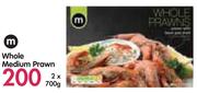 M Whole Medium Prawn-2x700g