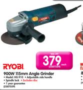 Ryobi 900W 115mm Angle Grinder HG-910-Each