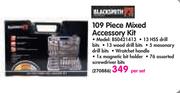  Black Smith 109 Piece Mixed Accessory Kit BSO421413-Per Set