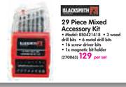 Black Smith 29 Piece Mixed Accessory Kit BSO421418-Per Set