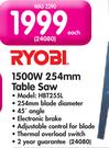 Ryobi 1500W 254mm Table Saw HBT255L-Each