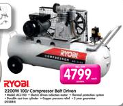 Ryobi 2200W 100Ltr Compressor Belt Driven AC3100-Each
