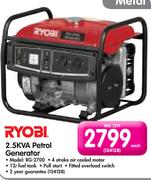 Ryobi 2.5KVA Petrol Generator RG-2700-Each