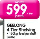 Geelong 4 Tier Shelving