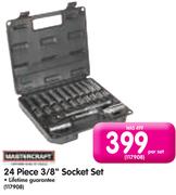 24 Piece 3/8" Socket Set 