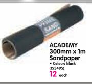 Academy 300mm x 1M Sandpaper