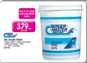 Berger Master 20Ltr Acrylic Paint
