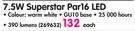 7.5W Superstar Par16 LED