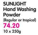Sunlight Hand Washing Powder(Regular Or Tropical)-10x250G