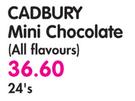 Cadbury Mini Chocolate(All Flavours)-24's
