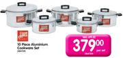 Hort 10 Piece Aluminium Cookware Set-Per Set