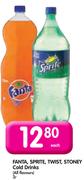Fanta, Sprite, Twist, Stoney Cold Drinks(All Flavours)-2L Each