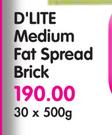 D'Lite Medium Fat Spread Brick-30's