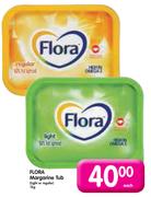 Flora Margarine Tub(Light Or Regular)-1Kg Each