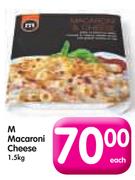 M Macaroni Cheese-1.5kg Each