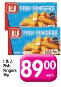 I&J Fish Fingers-2kg Each