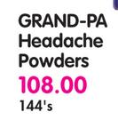 Grand Pa Headache Powders-144's